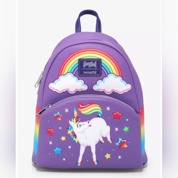 Loungefly Bags Loungefly Lisa Frank Rainbow Unicorn Mini Backpack